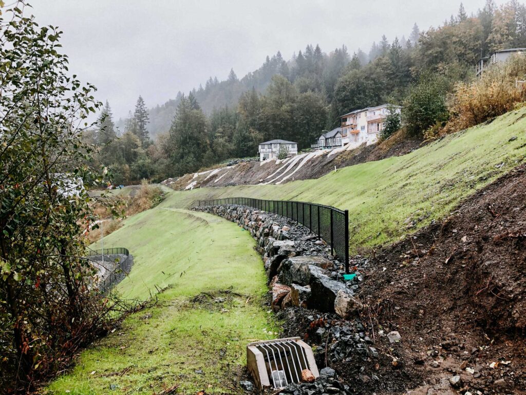 Chilliwack Development Retaining Wall