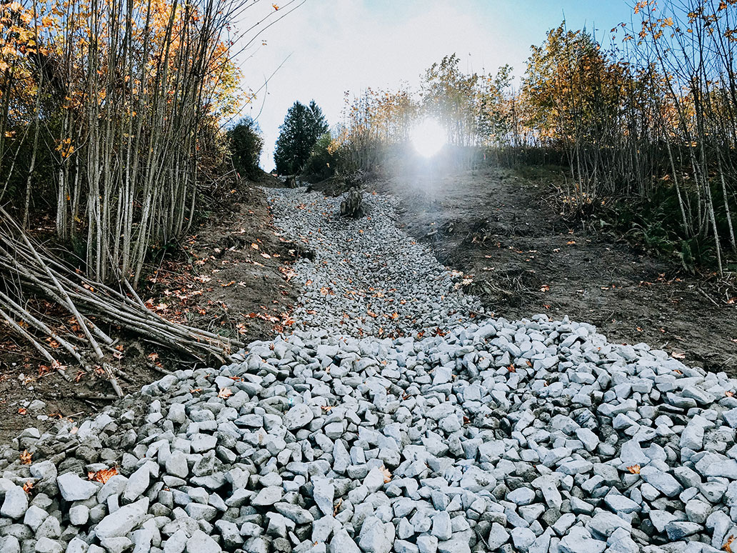 Upview of River Road Site in Langley