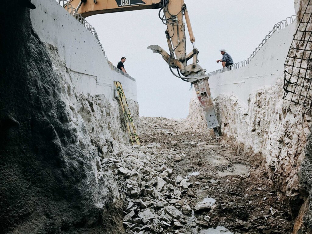 Break on construction site