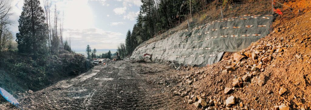 Construction of Marshall Road Anchor Fast Wall