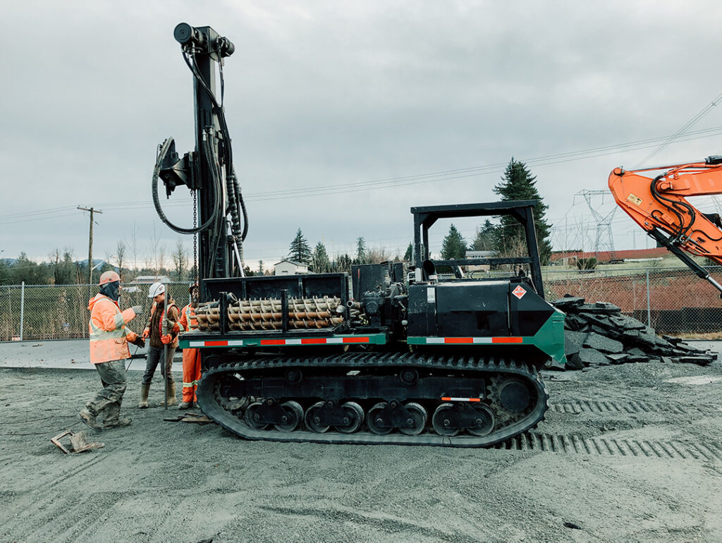 Drilling in Delta, BC