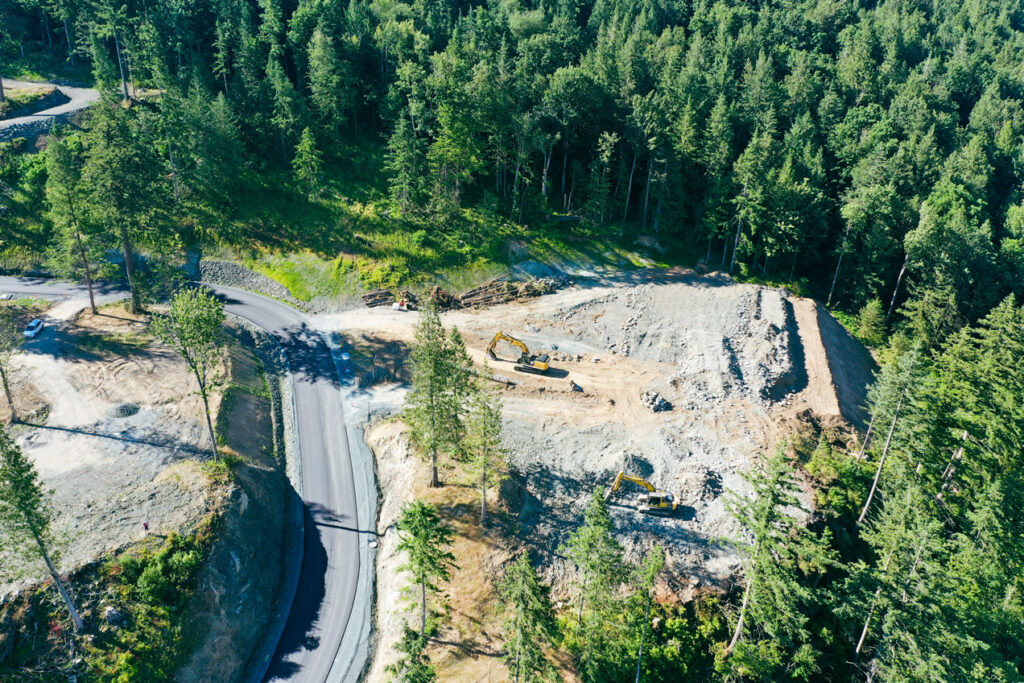 Drone view of Vedder Mountain Development