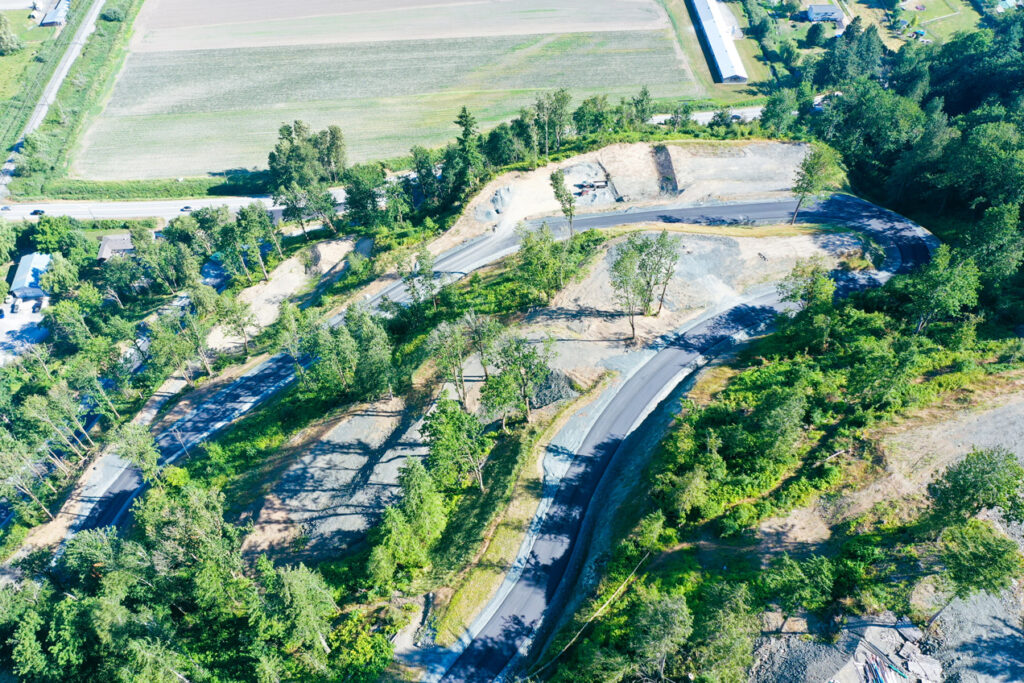 Drone view of Vedder Mountain Development